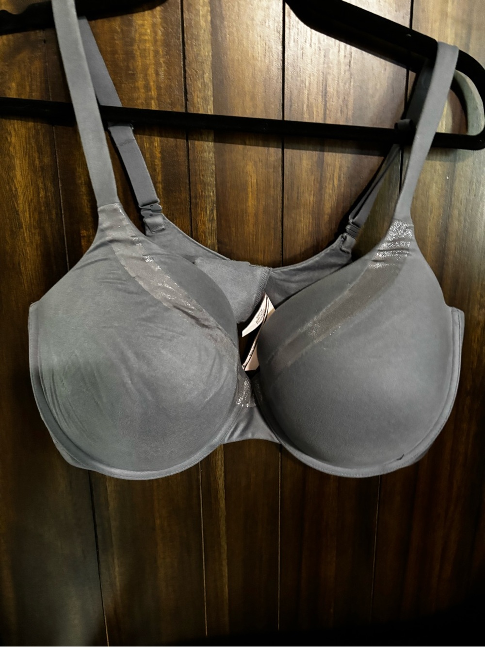 Victoria's Secret Gray-Blue Full-Coverage T-Shirt Bra